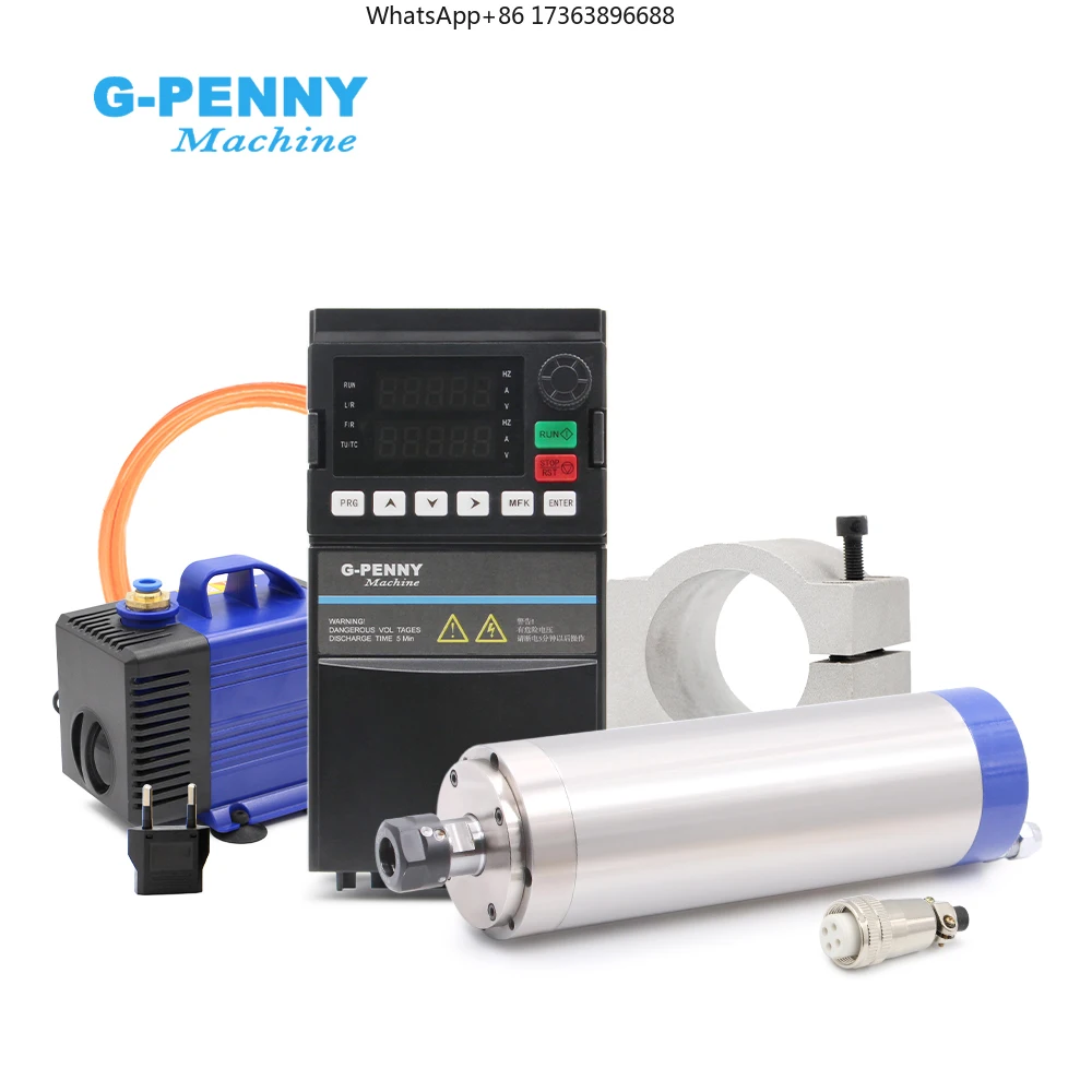 G-Penny 1.5KW ER16 D65 220V/380V Water Cooled Spindle Motor Kits YL42 Inverter 80W Water Pump 65mm Bracket CNC Milling Machine
G-Penny 1.5KW ER16 D65 220V/380V Water Cooled Spindle Motor Kits YL42 Inverter 80W Water Pump 65mm Bracket CNC Milling Machine