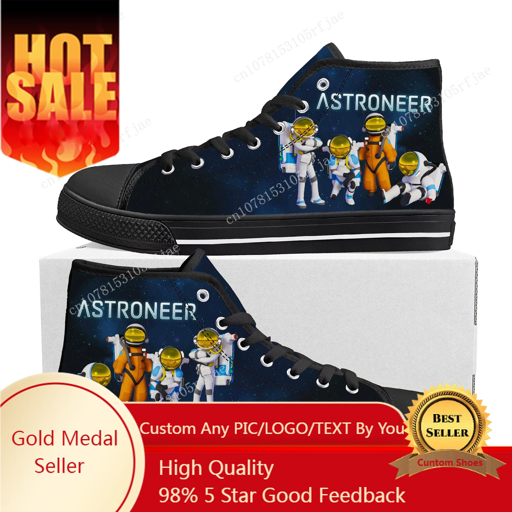 Astroneer High Top Sneakers Hot Cartoon Game Mens Womens Teenager Fashion High Quality Canvas Sneaker Custom Built Couple Shoes
Astroneer High Top Sneakers Hot Cartoon Game Mens Womens Teenager Fashion High Quality Canvas Sneaker Custom Built Couple Shoes