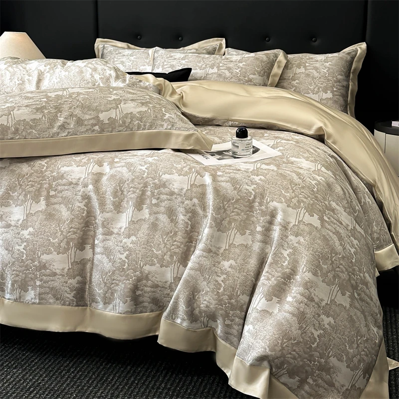 600TC Lyocell Bamboo Fiber Soft Silky Cool Feeling Digital Printing Bedding Set Duvet Cover Bed Sheet/Fitted Sheet Pillowcases
600TC Lyocell Bamboo Fiber Soft Silky Cool Feeling Digital Printing Bedding Set Duvet Cover Bed Sheet/Fitted Sheet Pillowcases
