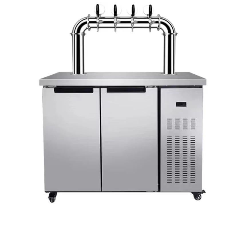 Commercial stainless steel four-tap beer tower beverage dispenser, beer barrel cooler for parties
Commercial stainless steel four-tap beer tower beverage dispenser, beer barrel cooler for parties