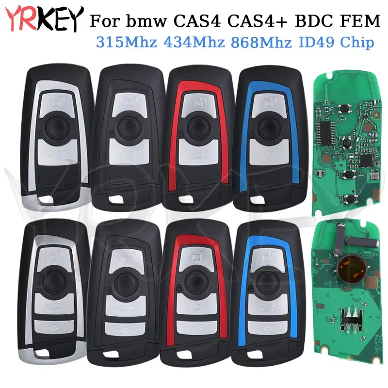 Remote Key Housing for BMW CAS4 CAS4+ 5 7 F Series X5 X6 520 730 740 F31 F30 ID49 Chip 315MHz 434MHz 868MHz Car Key 3/4 Buttons
Remote Key Housing for BMW CAS4 CAS4+ 5 7 F Series X5 X6 520 730 740 F31 F30 ID49 Chip 315MHz 434MHz 868MHz Car Key 3/4 Buttons