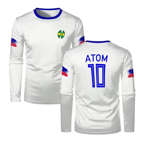 ATOM School Nansheng Olive And Benji Kits Soccer Jersey Animation Captain Long Sleeve Men's T-shirt Tsubasa Jersey Kid/Adult Tee