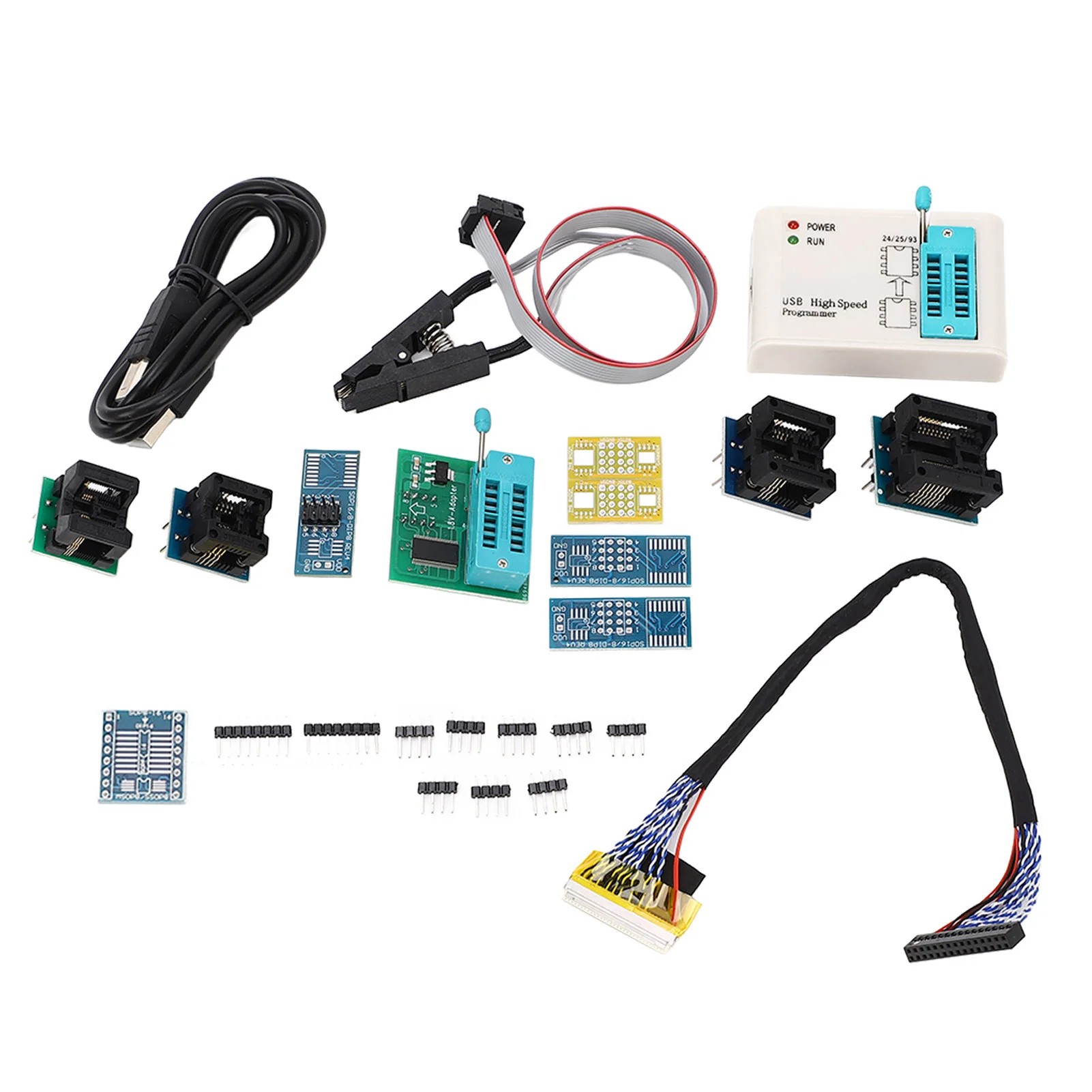 EZP2019+ высокоскоростной SPI-программатор с 12 адаптерами для чипа BIOS, автомобильный диагностический инструмент
EZP2019+ высокоскоростной SPI-программатор с 12 адаптерами для чипа BIOS, автомобильный диагностический инструмент