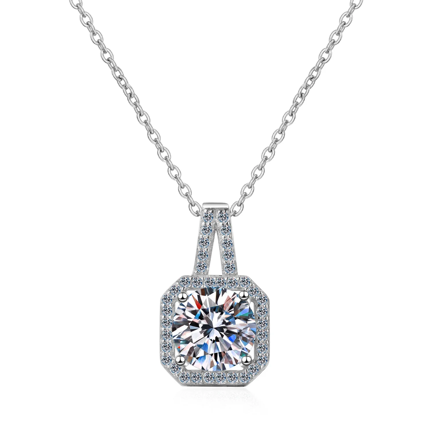 8mm 2 Carat D Moissanite Drop Necklaces 18k Gold Plated Diamond Pendant Original Real 925 Silver Chain Fine Jewelry for Women
8mm 2 Carat D Moissanite Drop Necklaces 18k Gold Plated Diamond Pendant Original Real 925 Silver Chain Fine Jewelry for Women