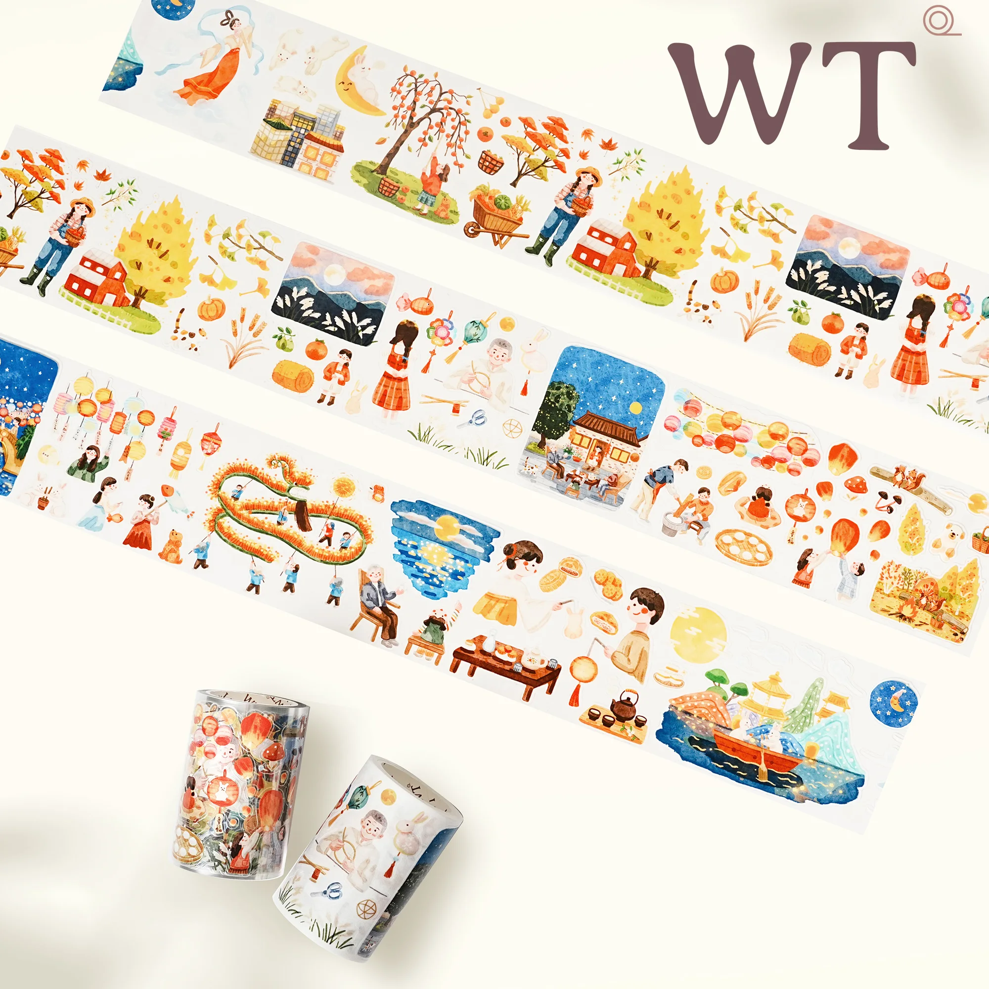 WT Фестиваль середины осени Осенний традиционный фестиваль Васи Бумага ПЭТ Журнал Малярная лента
WT Фестиваль середины осени Осенний традиционный фестиваль Васи Бумага ПЭТ Журнал Малярная лента