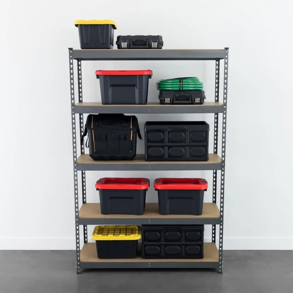 Modular Garage Shelving - 5 Tier Storage Shelves, Tall Metal Rack Shelves for Storage, Heavy Duty Steel Shelf Organizer
Modular Garage Shelving - 5 Tier Storage Shelves, Tall Metal Rack Shelves for Storage, Heavy Duty Steel Shelf Organizer