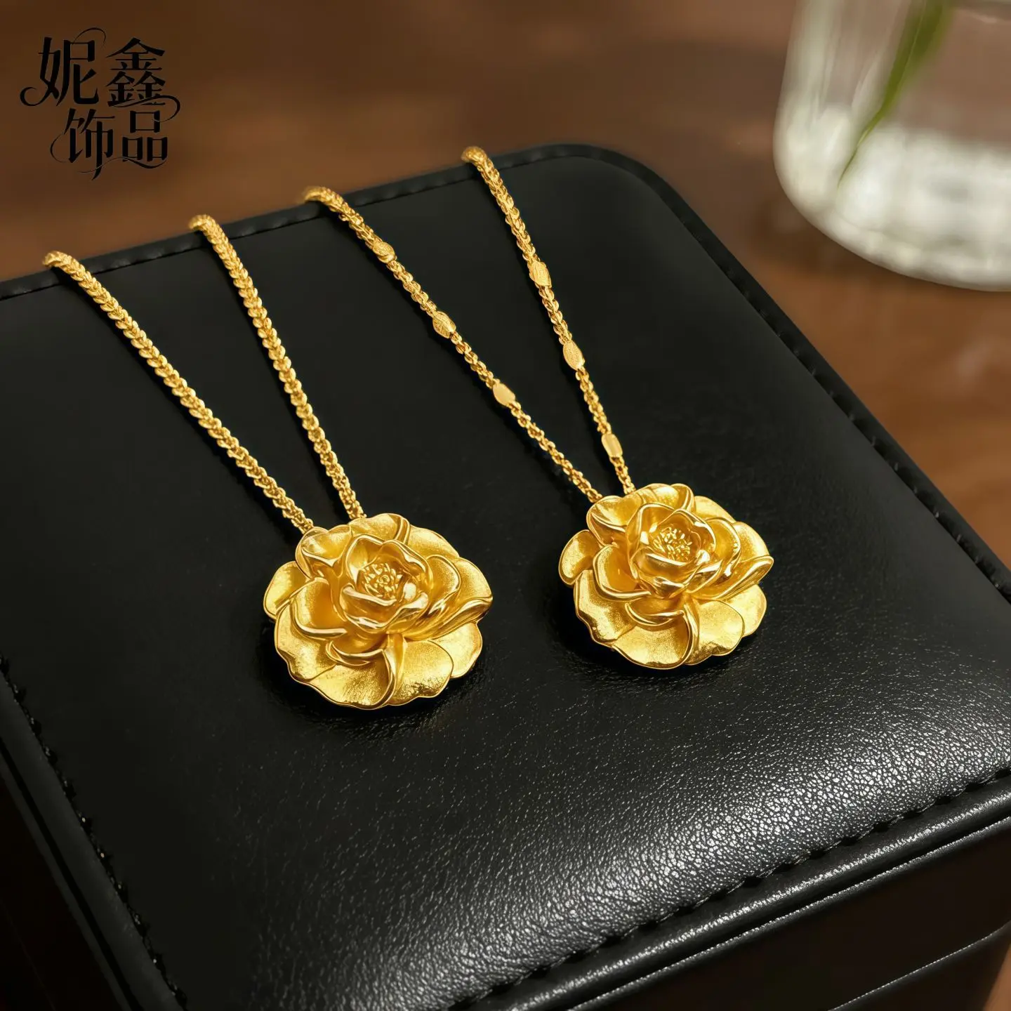 Lightened Comfort 3D Chiseled Peony Pendant Necklace For Women 24K Gold AU999 cut excess weight pressure on neck and collarbone
Lightened Comfort 3D Chiseled Peony Pendant Necklace For Women 24K Gold AU999 cut excess weight pressure on neck and collarbone