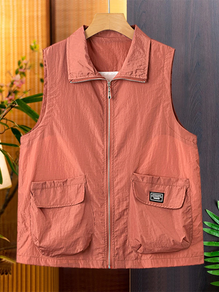 Slimming Loose Fit Breathable Thin Women's Vest Summer New Style Sleeveless Fashionable Outerwear Collar Single Button
Slimming Loose Fit Breathable Thin Women's Vest Summer New Style Sleeveless Fashionable Outerwear Collar Single Button