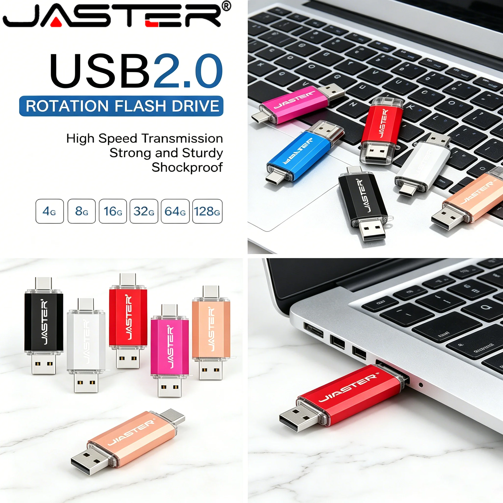 High Speed Type-C OTG USB Flash Drive 128MB Pink/Blue/Red Multicolor Portable Memory Stick Creative Gift Pendrive for Smartphone
High Speed Type-C OTG USB Flash Drive 128MB Pink/Blue/Red Multicolor Portable Memory Stick Creative Gift Pendrive for Smartphone