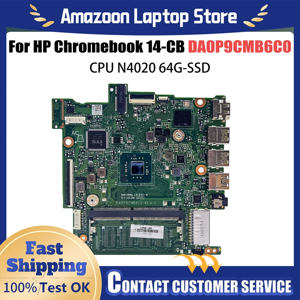 For HP Chromebook 14-CB Laptop Motherboard DA0P9CMB6C0 L65728-601 L65953-601 With CPU N402 Stream Tested OK
For HP Chromebook 14-CB Laptop Motherboard DA0P9CMB6C0 L65728-601 L65953-601 With CPU N402 Stream Tested OK