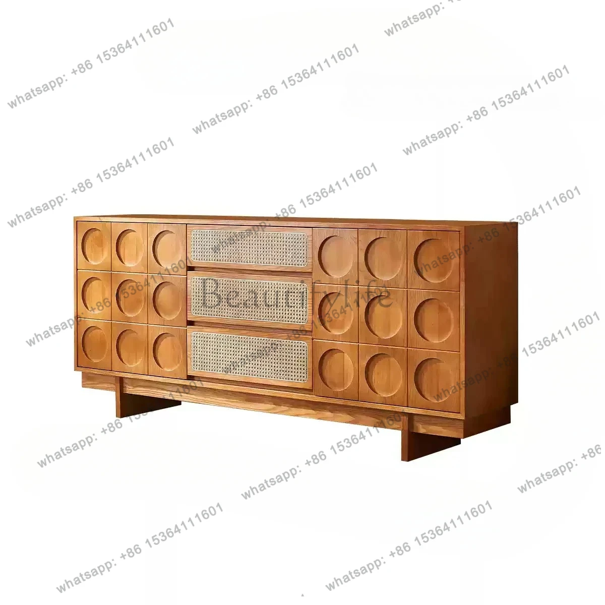 Medieval rattan solid wood dining side cabinet living room household storage cabinet locker wabi sandy wind locker B & B
Medieval rattan solid wood dining side cabinet living room household storage cabinet locker wabi sandy wind locker B & B