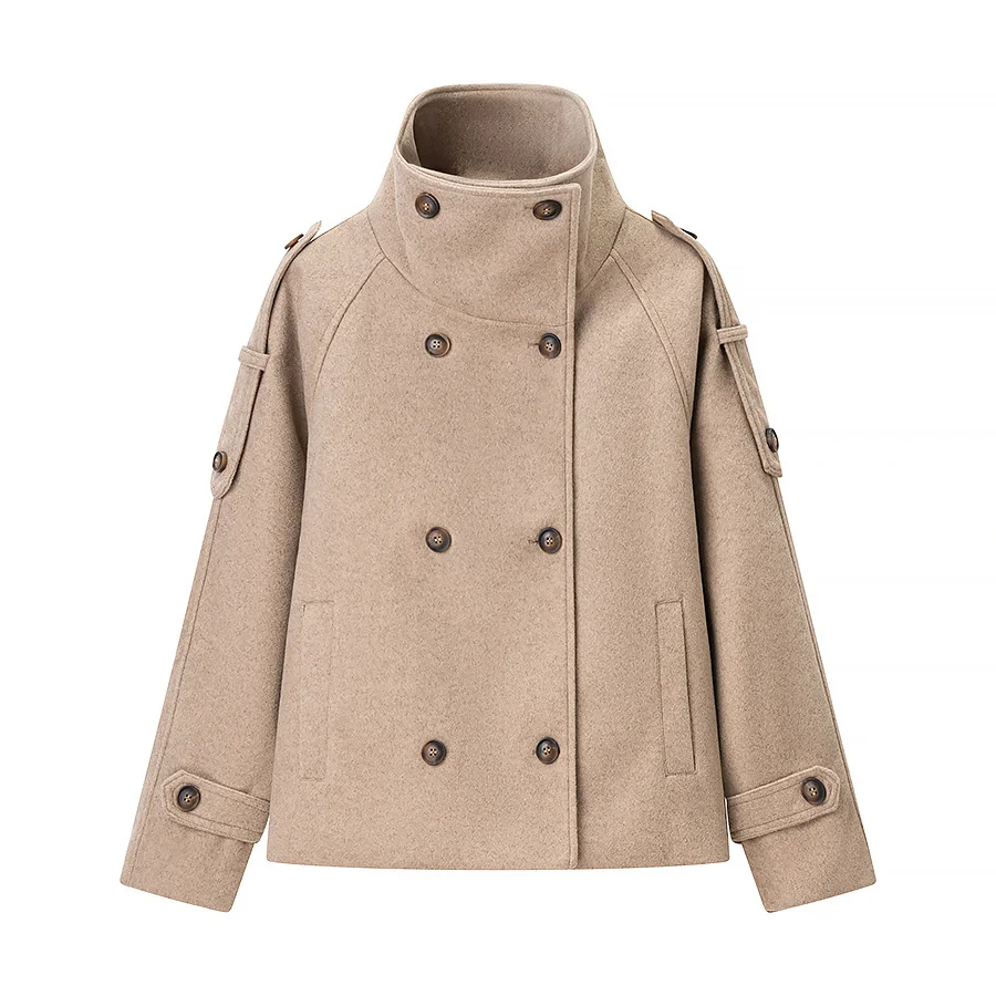 DiYiG WOMAN 2025 winter new fashion simple lapel woolen coat chic double breasted long sleeve coat Outerwear Mujer
DiYiG WOMAN 2025 winter new fashion simple lapel woolen coat chic double breasted long sleeve coat Outerwear Mujer