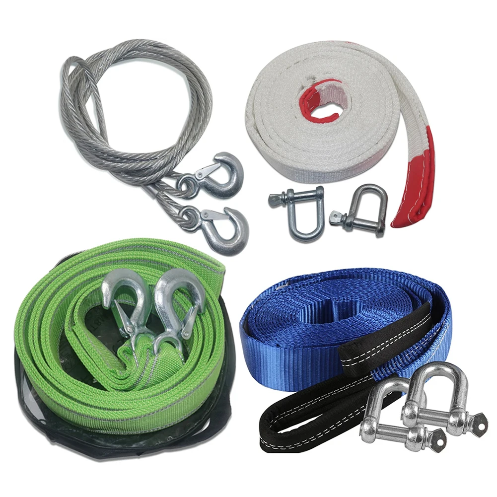Car Towing Rope Strape Cable With U Hooks Shackle High Strength Nylon With Reflective Light For Car Truck Trailer SUV 5m 8 Tons
Car Towing Rope Strape Cable With U Hooks Shackle High Strength Nylon With Reflective Light For Car Truck Trailer SUV 5m 8 Tons