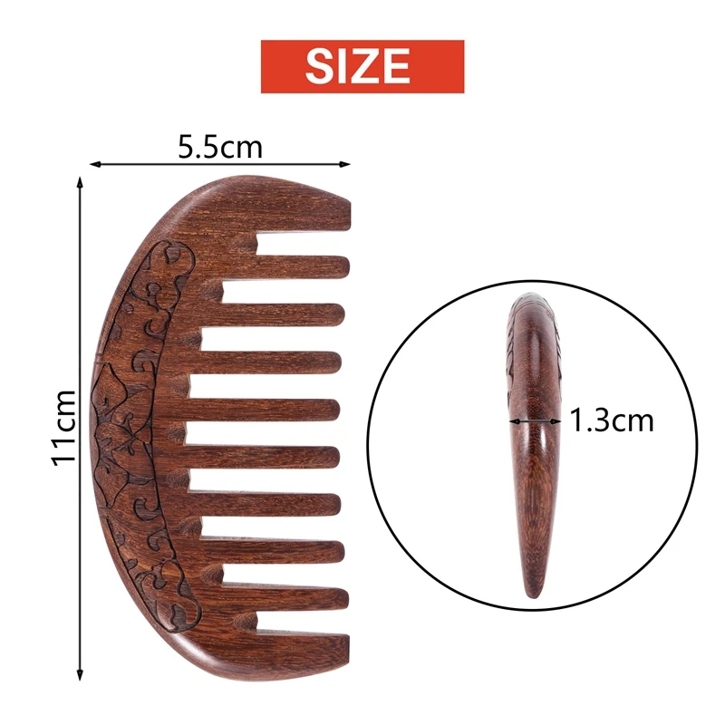 Wood Comb Wooden Hair Comb Natural Comb-Anti Static Massage Through The Comb (Flower-Wide Tooth)-AT35
Wood Comb Wooden Hair Comb Natural Comb-Anti Static Massage Through The Comb (Flower-Wide Tooth)-AT35