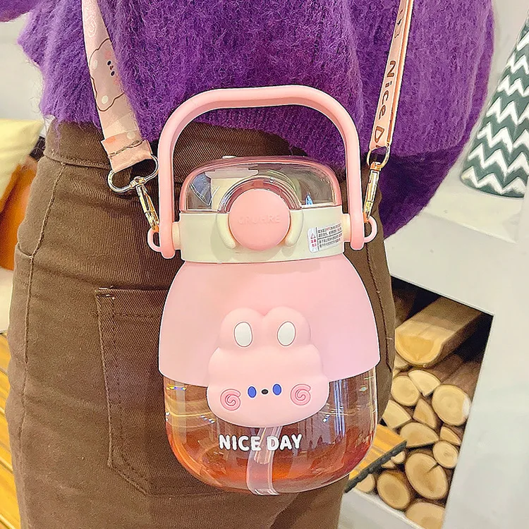Large Capacity Water Cup with Straw for Children, Cute Portable Double Drinking Water Bottle, Good-Looking, Student, Summer
Large Capacity Water Cup with Straw for Children, Cute Portable Double Drinking Water Bottle, Good-Looking, Student, Summer