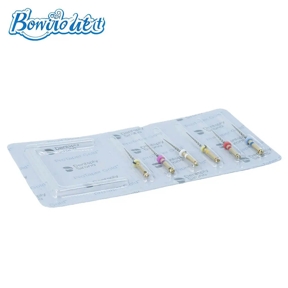 6PCS Dental Instrument Pro Taper Gold Rotary Files Heat Activation Flexible Engine Files for Root Canal Tool Dentistry Materials
6PCS Dental Instrument Pro Taper Gold Rotary Files Heat Activation Flexible Engine Files for Root Canal Tool Dentistry Materials