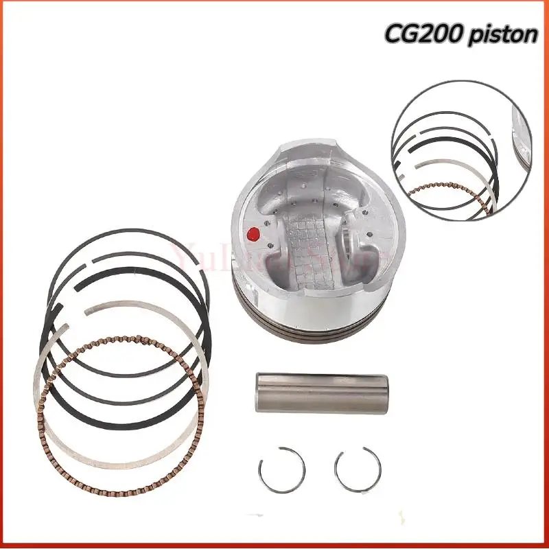 CG200 Motorcycle Piston High Performance Wear Resistant Alloy Fit CG200cc Dirt Bike ATV Engine Replacement Parts
CG200 Motorcycle Piston High Performance Wear Resistant Alloy Fit CG200cc Dirt Bike ATV Engine Replacement Parts