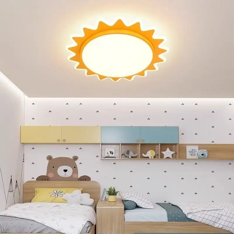 Children's Room Ceiling Light Nordic Simple Cartoon Sun Lamp New Boys and Girls LED Room Bedroom Light 
Children's Room Ceiling Light Nordic Simple Cartoon Sun Lamp New Boys and Girls LED Room Bedroom Light
