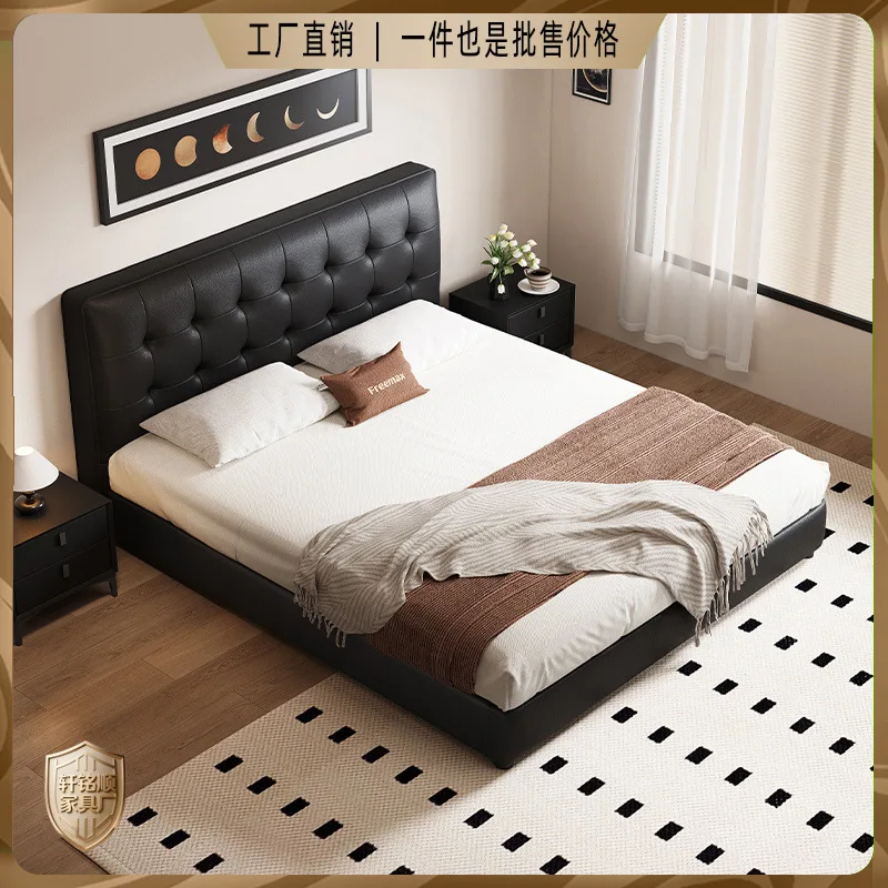 Высококачественная светлая роскошная кожаная кровать, двуспальная кровать для спальни, современная простая свадьба
Высококачественная светлая роскошная кожаная кровать, двуспальная кровать для спальни, современная простая свадьба