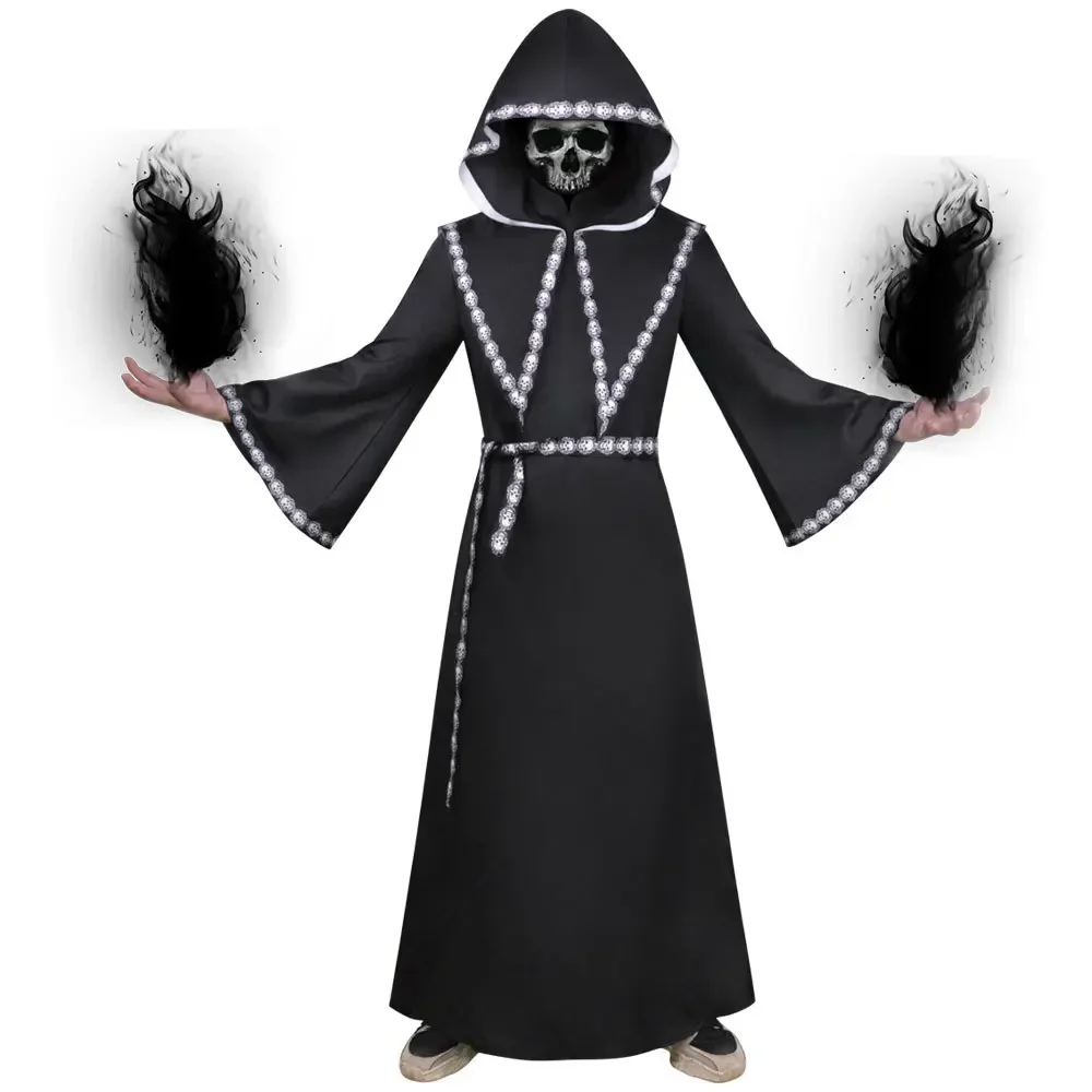 Halloween Death Cloak Witch Costume & Male Wizard Vampire Adult Pharaoh Costume
Halloween Death Cloak Witch Costume & Male Wizard Vampire Adult Pharaoh Costume