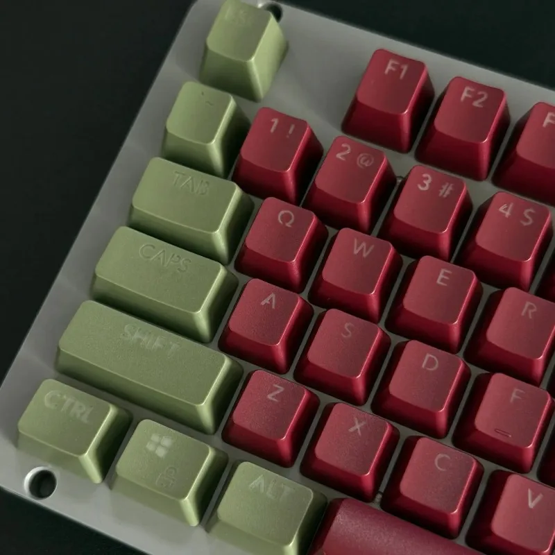 Magnetic matcha red bean themed PBT keycaps two-color injection molding light transmission for 61/87 mechanical keyboard
Magnetic matcha red bean themed PBT keycaps two-color injection molding light transmission for 61/87 mechanical keyboard