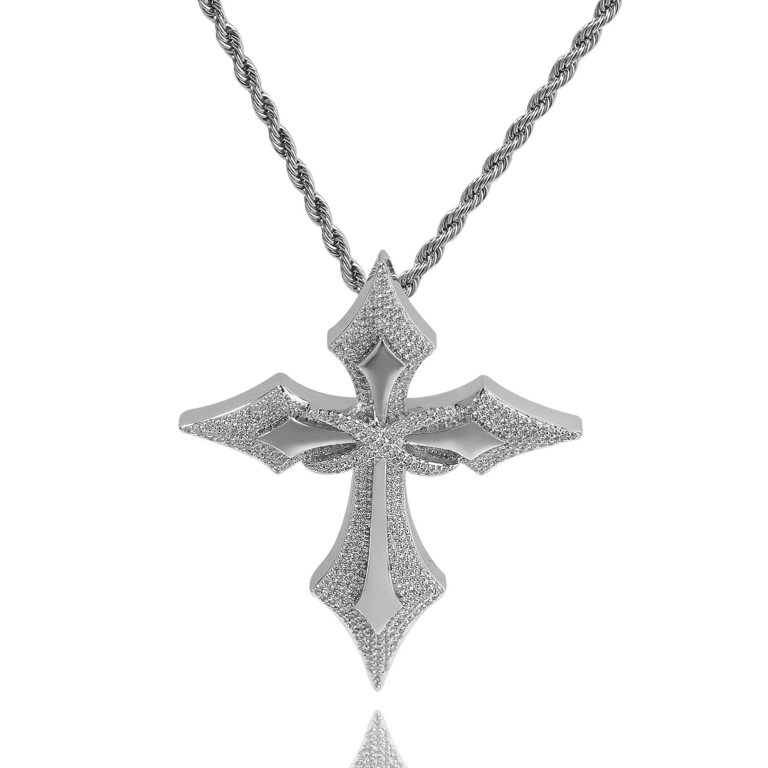UWIN Iced Out Cross Pendant with Infinity Hoop for Men Cubic Zirconia Cross Charms Necklaces Hip Hop Jewelry for Rappers
UWIN Iced Out Cross Pendant with Infinity Hoop for Men Cubic Zirconia Cross Charms Necklaces Hip Hop Jewelry for Rappers