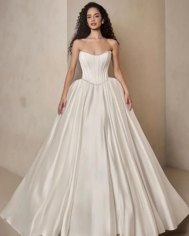 Vestido De Noiva Princesa Minimalista атласное свадебное платье корсет Novia Blanco Tenue Mariage Civil Femme свадебные платья с жемчугом
Vestido De Noiva Princesa Minimalista атласное свадебное платье корсет Novia Blanco Tenue Mariage Civil Femme свадебные платья с жемчугом
