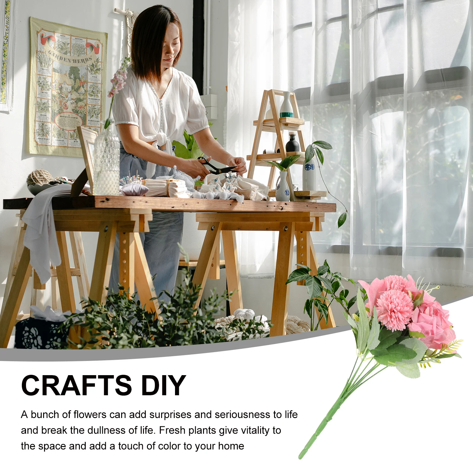 Artificial Flower Ornament Pick Bouquet Decoration Flowers for Fake Stems Floral Decorations Home Living Room Comfortable
Artificial Flower Ornament Pick Bouquet Decoration Flowers for Fake Stems Floral Decorations Home Living Room Comfortable