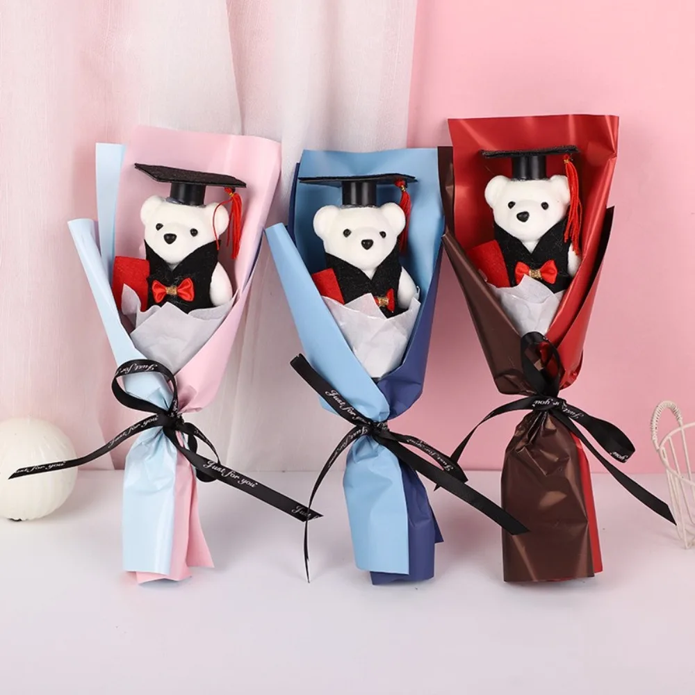 Creative Chic Graduation Bear Bouquet Cartoon Elegant Doctoral Bear Toy Lovely Bear Plush Bouquet Student Gift
Creative Chic Graduation Bear Bouquet Cartoon Elegant Doctoral Bear Toy Lovely Bear Plush Bouquet Student Gift