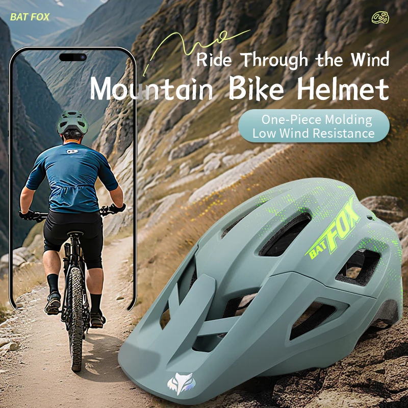 BATFOX Mountain Bike Helmet for Men Female Lightweight Bicycle Cycling Electric Scooter E-Bike Helmet casco CE/EN1078/NTA-8776
BATFOX Mountain Bike Helmet for Men Female Lightweight Bicycle Cycling Electric Scooter E-Bike Helmet casco CE/EN1078/NTA-8776