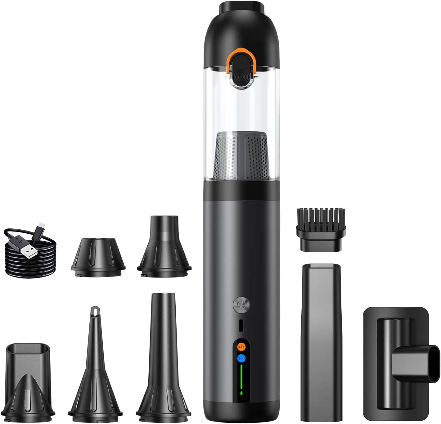 Portable Cordless Vacuum Cleaner, 18000Pa 4-in-1 Handheld with Air Duster, Blowing & Inflating for Car, Office, Pet
Portable Cordless Vacuum Cleaner, 18000Pa 4-in-1 Handheld with Air Duster, Blowing & Inflating for Car, Office, Pet