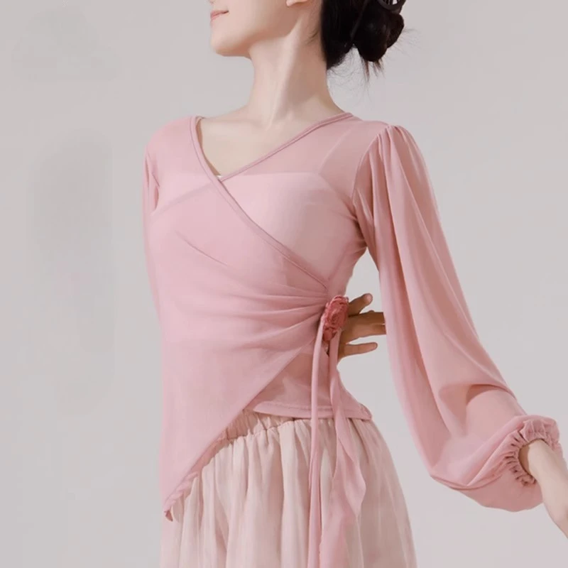 Female Adult Modern Chinese Classical Elegant Long Sleeve Slim Body Practice Dance Top Clothing
Female Adult Modern Chinese Classical Elegant Long Sleeve Slim Body Practice Dance Top Clothing