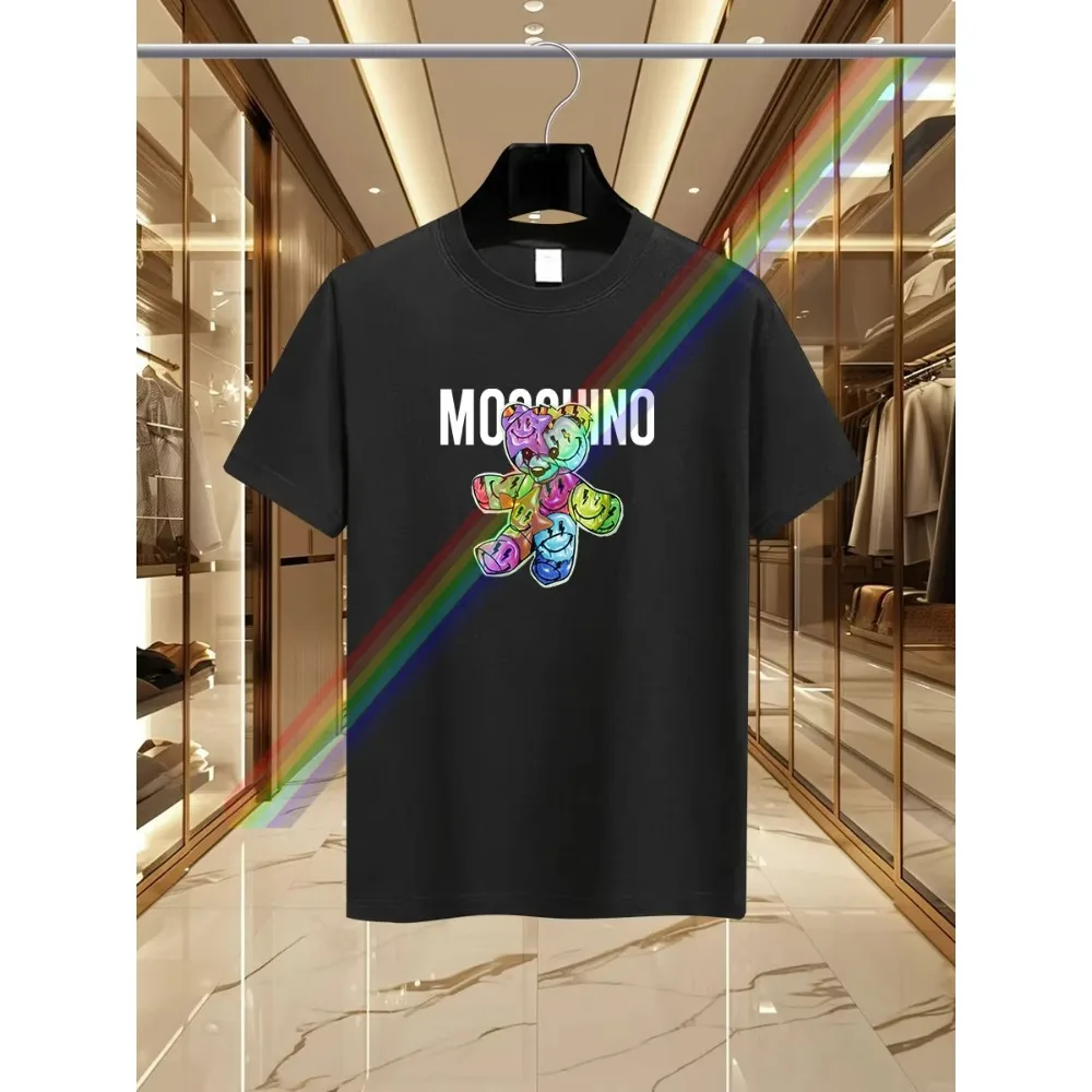 Summer New Luxury Fashion MS Brand Color Bear Print T-shirt Men's and Women's Pure Cotton Round Neck Casual Trend Y2K Top
Summer New Luxury Fashion MS Brand Color Bear Print T-shirt Men's and Women's Pure Cotton Round Neck Casual Trend Y2K Top
