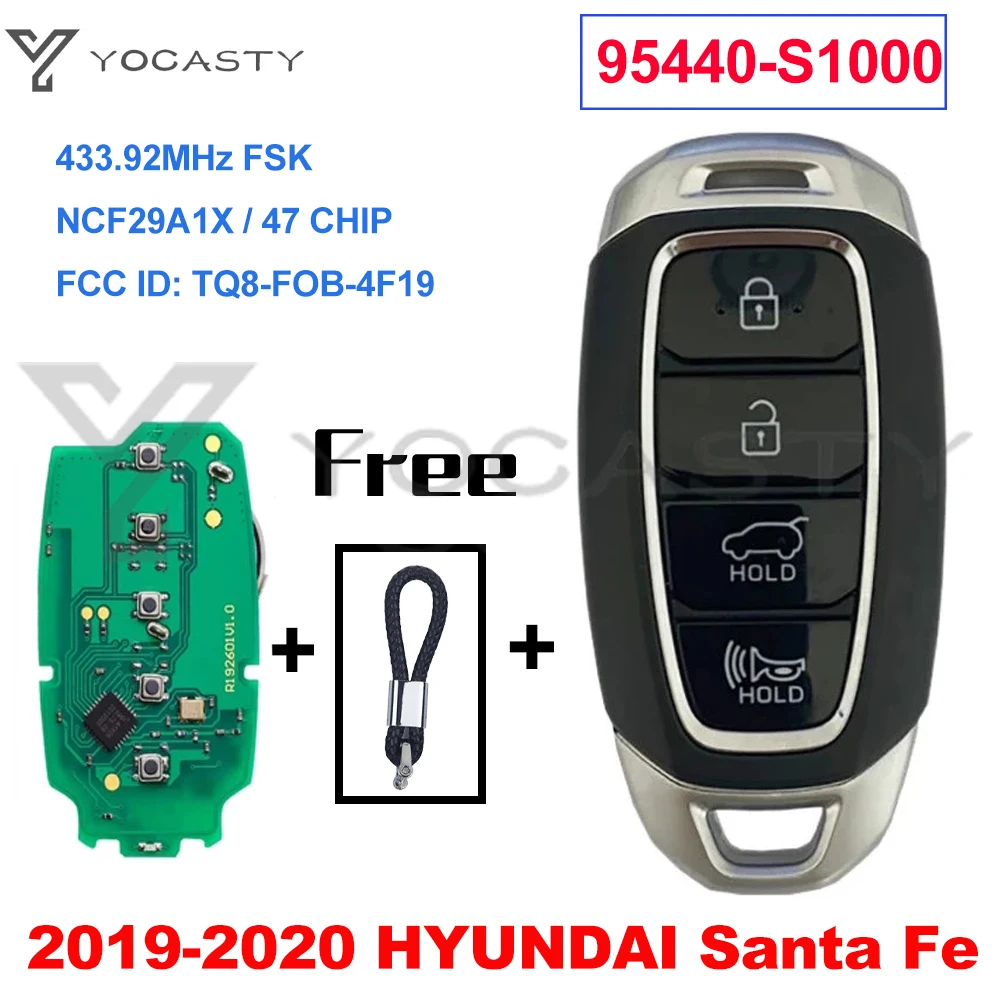 Смарт-ключ yocпластика 95440-S1000TQ8-FOB-4F19, 433,92 МГц, чип FSK NCF29A1X 47 для Hyundai Santa Fe 2019 2020 2021
Смарт-ключ yocпластика 95440-S1000TQ8-FOB-4F19, 433,92 МГц, чип FSK NCF29A1X 47 для Hyundai Santa Fe 2019 2020 2021