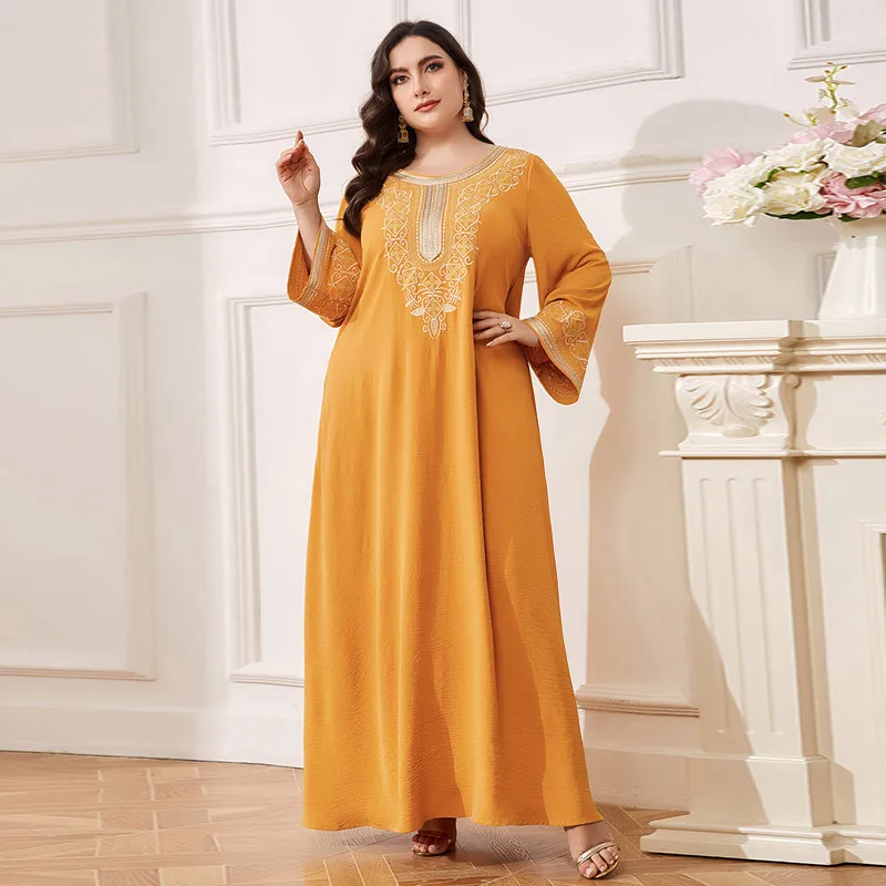Dd23003 Fashionable Ice Silk Wrinkle Embroidery Plus Size Dress Women's Loose Long Dress 2025 Party Summer Elegantes Casual Y2K
Dd23003 Fashionable Ice Silk Wrinkle Embroidery Plus Size Dress Women's Loose Long Dress 2025 Party Summer Elegantes Casual Y2K