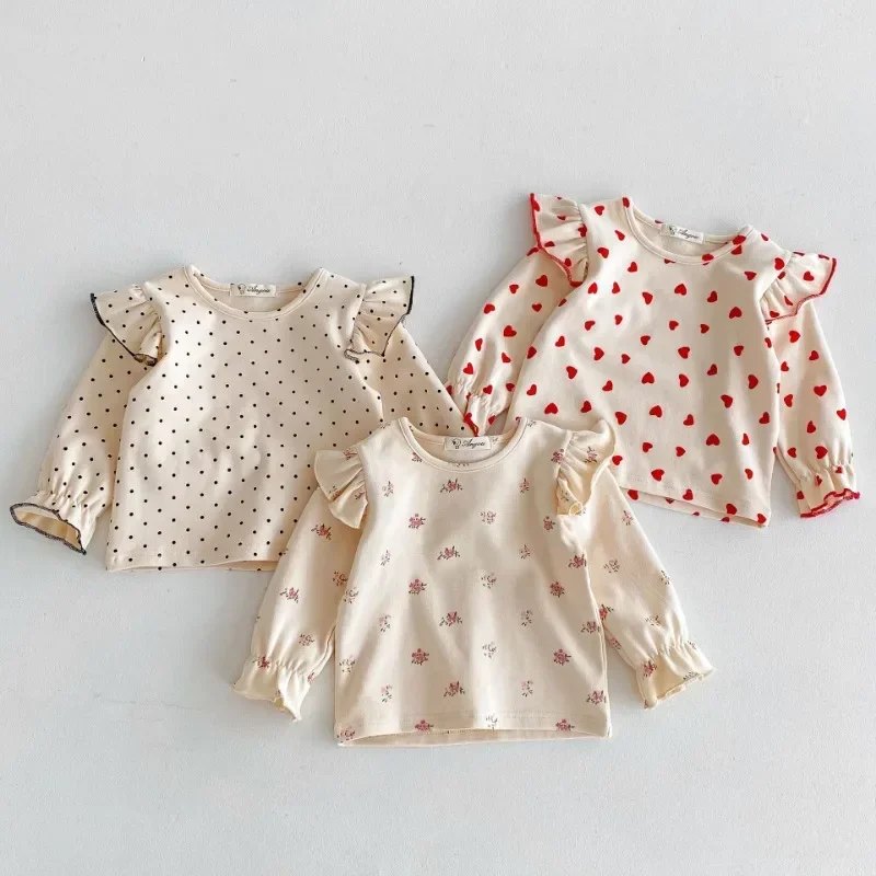 JIAYAN 2025Girls T-shirts 2025 Spring Autumn Tops For Kids Flying Sleeve Children Blouse Polka Dot Toddler Outerwear Ruffle Edge
JIAYAN 2025Girls T-shirts 2025 Spring Autumn Tops For Kids Flying Sleeve Children Blouse Polka Dot Toddler Outerwear Ruffle Edge