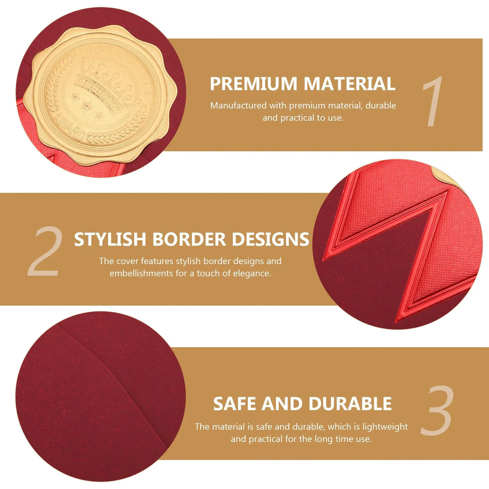 2Pcs Certificate Holders Stylish Folding Type Certificate Covers for Diplomas Awards Document Protection Elegant Paper Document
2Pcs Certificate Holders Stylish Folding Type Certificate Covers for Diplomas Awards Document Protection Elegant Paper Document