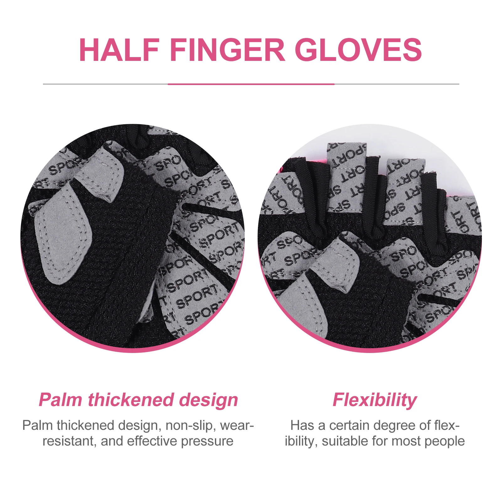 1 Pair Half Finger Anti-Slip Cycling Gloves Thickened Palm Breathable Gym Sports Gloves For Exercise Lifting Outdoor
1 Pair Half Finger Anti-Slip Cycling Gloves Thickened Palm Breathable Gym Sports Gloves For Exercise Lifting Outdoor