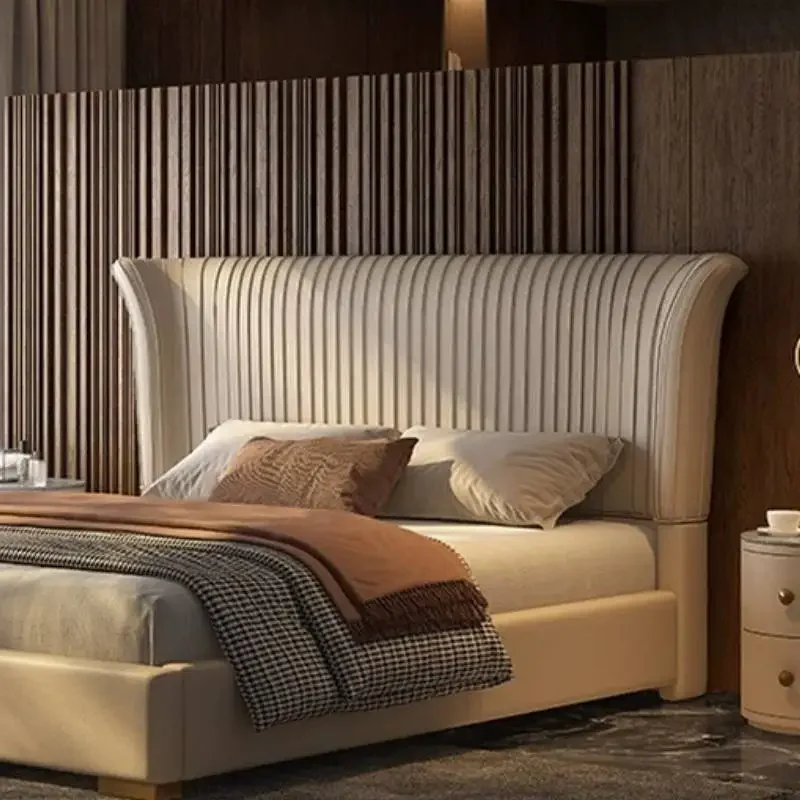 European White Double Bed Decoration Australia Floating Modern Double Bed Frame Luxury Wooden Cama Casal Furniture For Home
European White Double Bed Decoration Australia Floating Modern Double Bed Frame Luxury Wooden Cama Casal Furniture For Home