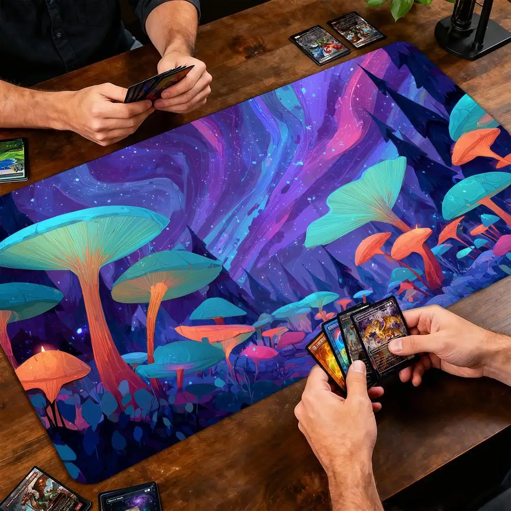 Mushroom Secret Realm Magic Card Battle Mat MTG Playmat Anti-slip Base 35X60CM gathering gaming mats Board Game Mat for TCG
Mushroom Secret Realm Magic Card Battle Mat MTG Playmat Anti-slip Base 35X60CM gathering gaming mats Board Game Mat for TCG