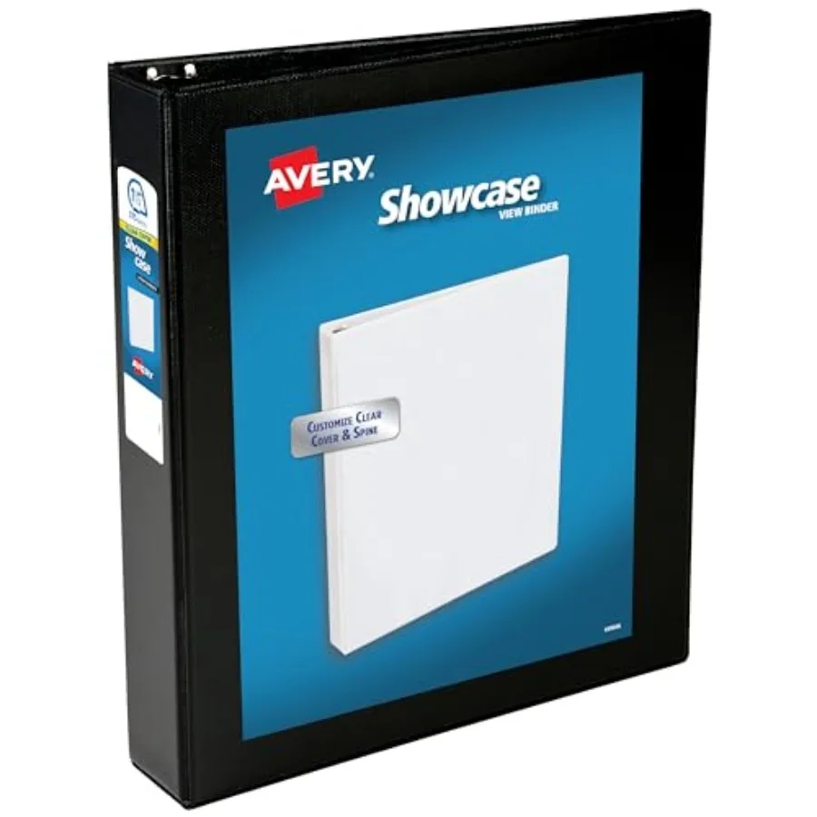 Showcase Standard View 3 Ring Binder, 1.5" Slant Rings, 375-Sheet Capacity, 2.1 Inch Wide Spine, 1 Black Binder, Ideal for Ligh
Showcase Standard View 3 Ring Binder, 1.5" Slant Rings, 375-Sheet Capacity, 2.1 Inch Wide Spine, 1 Black Binder, Ideal for Ligh