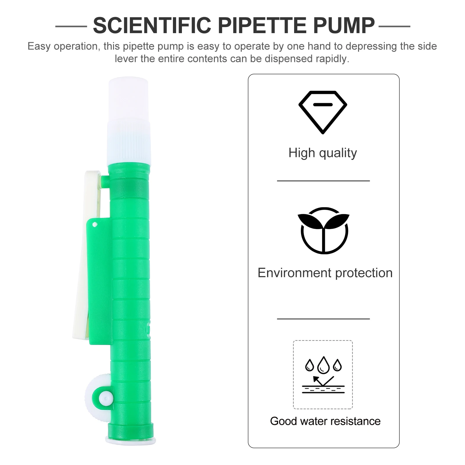 Laboratory Pipette Pump Precision Liquid Transfer Tool Thumb Wheel Design One Hand Operation High Accuracy Dispensing Side Level
Laboratory Pipette Pump Precision Liquid Transfer Tool Thumb Wheel Design One Hand Operation High Accuracy Dispensing Side Level