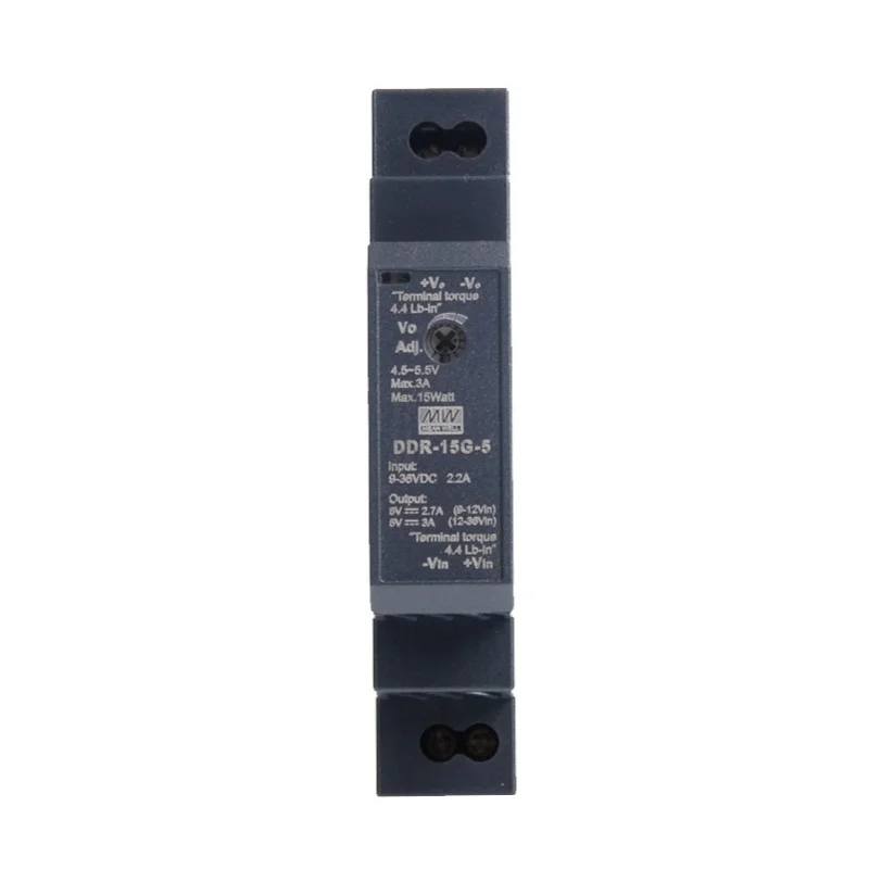 Mean Well DDR-15L/15G-3.3/5/12/15/24 Series Din Rail Type DC to DC Converter 9-36Vdc/18~75Vdc input meanwell 15W DC Power Supply
Mean Well DDR-15L/15G-3.3/5/12/15/24 Series Din Rail Type DC to DC Converter 9-36Vdc/18~75Vdc input meanwell 15W DC Power Supply