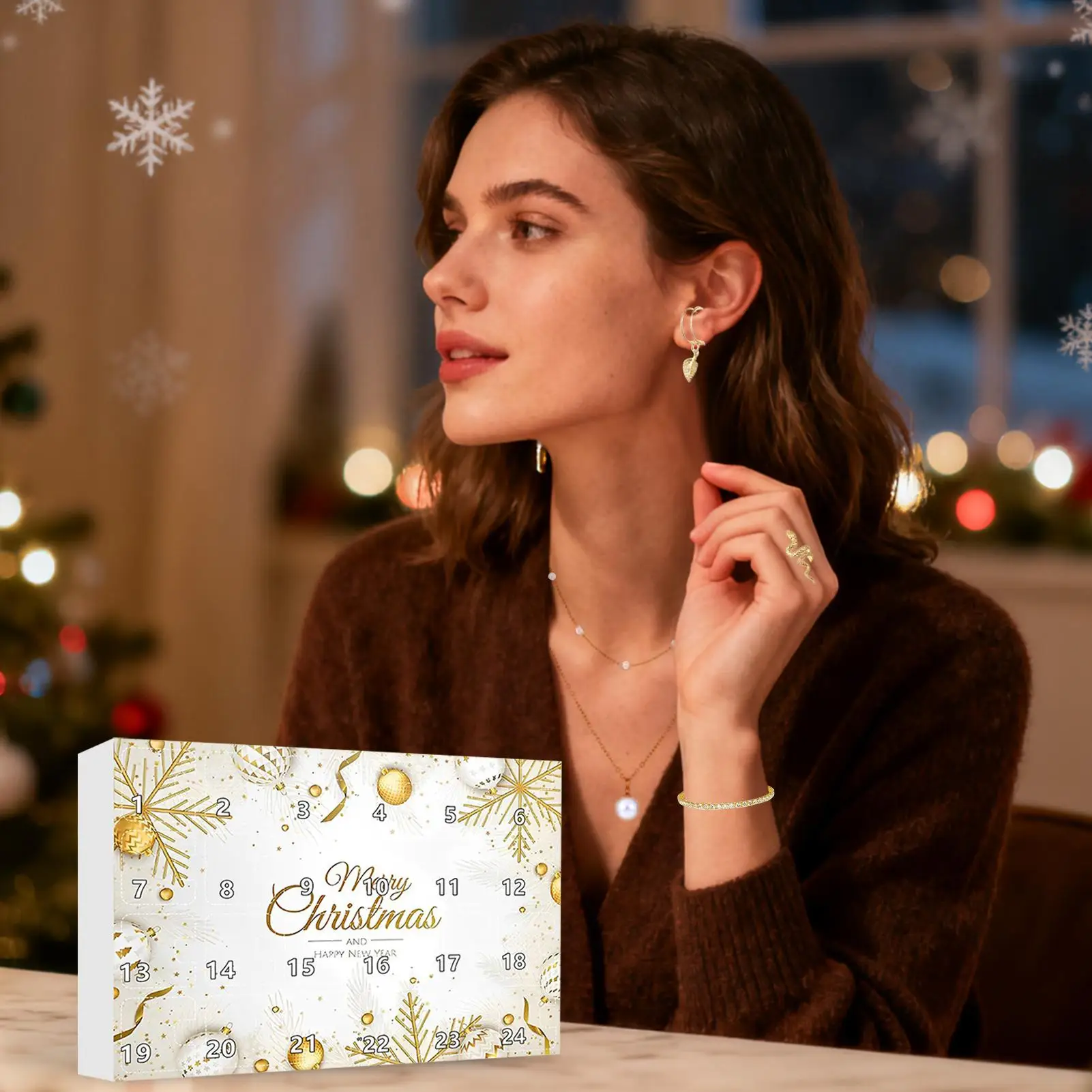 Christmas Calendar 24 Days Jewelry Advent Pendant Necklace For Women Girls Daughter Girlfriend Holiday Party Date Gathering
Christmas Calendar 24 Days Jewelry Advent Pendant Necklace For Women Girls Daughter Girlfriend Holiday Party Date Gathering