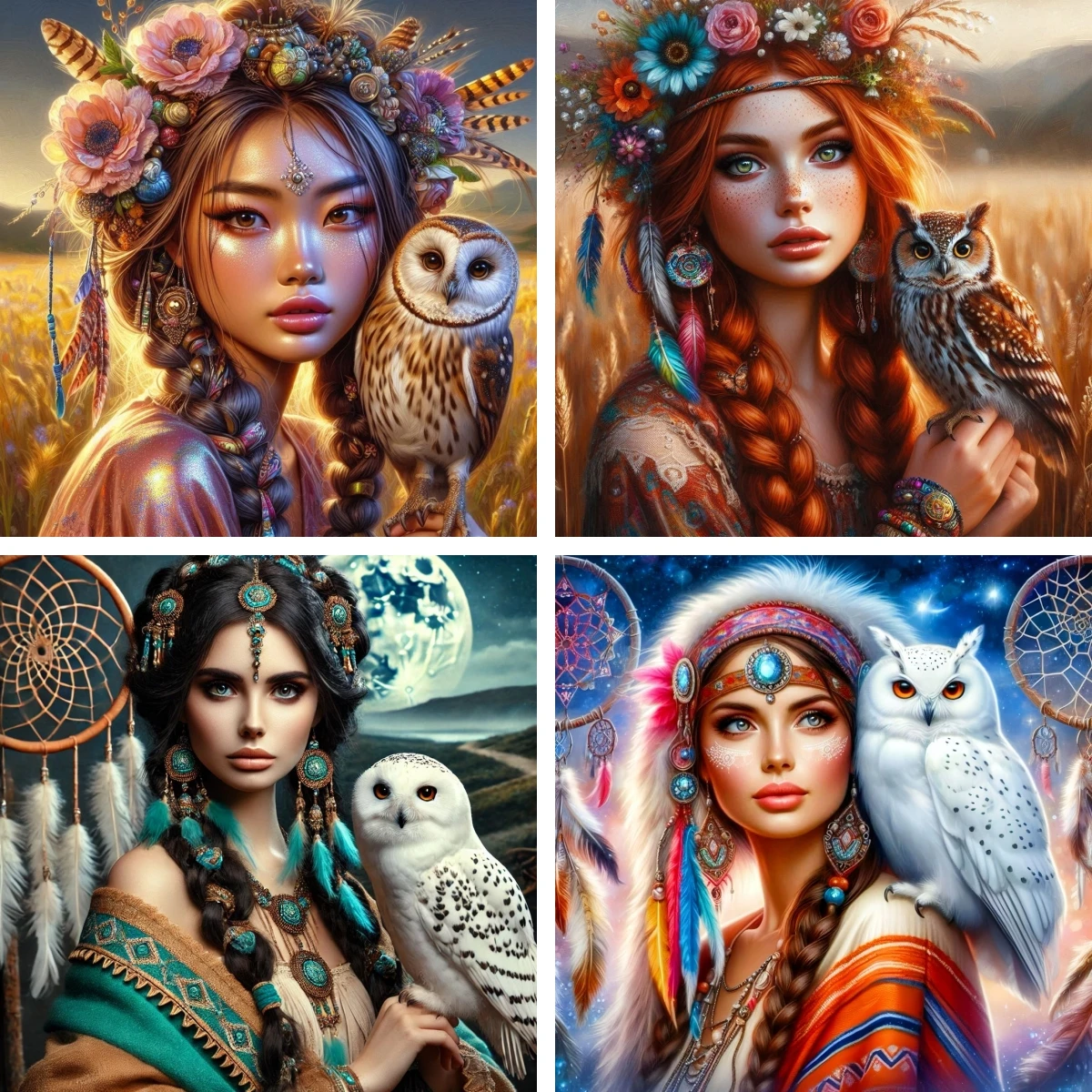 New Diamond Embroidery Painting White Barn Owl Art and Woman Portrait DIY Suitable for Beginners Diamond Mosaic Handmade Gift
New Diamond Embroidery Painting White Barn Owl Art and Woman Portrait DIY Suitable for Beginners Diamond Mosaic Handmade Gift