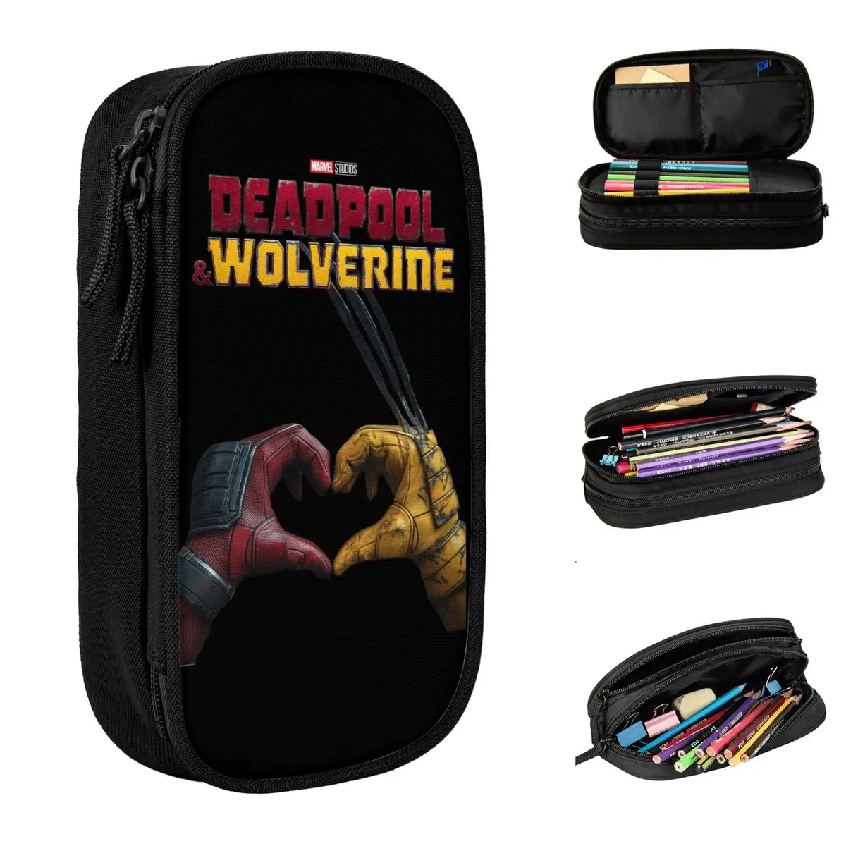 Коробка для ручек Deadpool & Wolverine, двухслойная, большой вместимости, школьный пенал, подарок
Коробка для ручек Deadpool & Wolverine, двухслойная, большой вместимости, школьный пенал, подарок