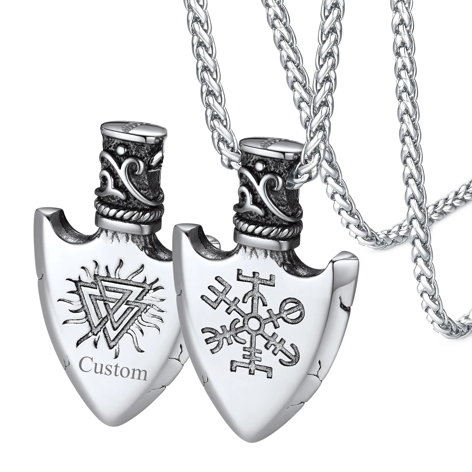 ChainsPro Men Women Old-school Norse Viking Runes Jewelry Nordic Compass Pendant Necklace Stainless Steel/Gold Plated CP665
ChainsPro Men Women Old-school Norse Viking Runes Jewelry Nordic Compass Pendant Necklace Stainless Steel/Gold Plated CP665