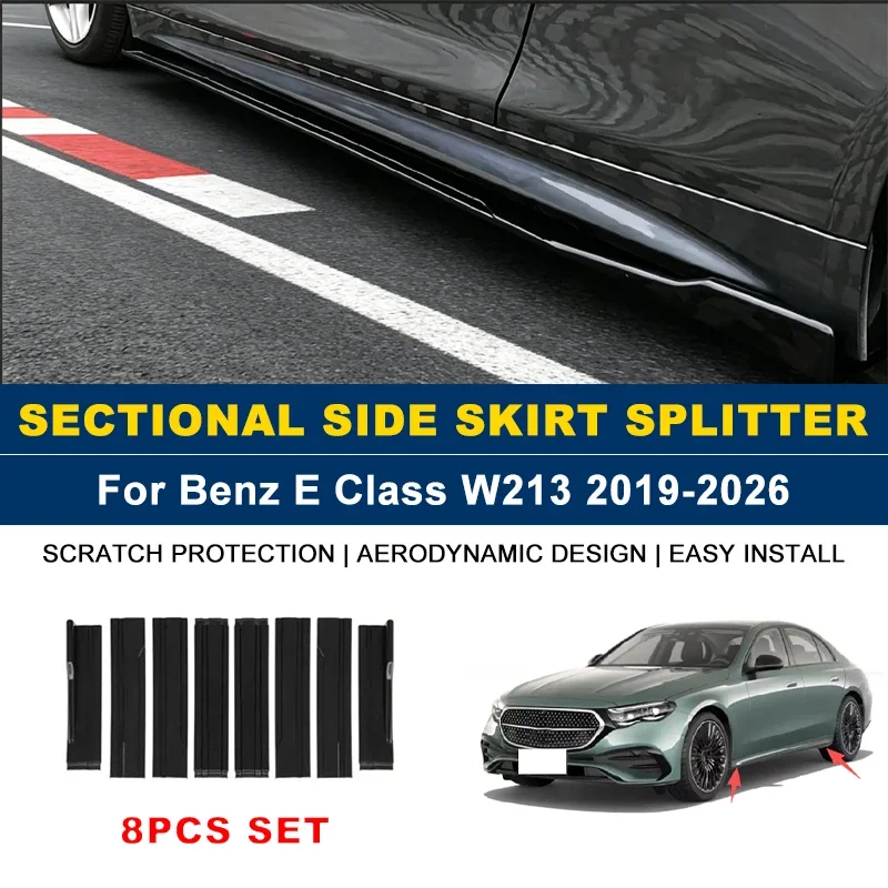 2.2m Sectional Side Skirt Extension Lips Side Spoiler,Car Exterior Modified Upgrade Kit For Mercedes Benz E Class W213 2019-2026
2.2m Sectional Side Skirt Extension Lips Side Spoiler,Car Exterior Modified Upgrade Kit For Mercedes Benz E Class W213 2019-2026
