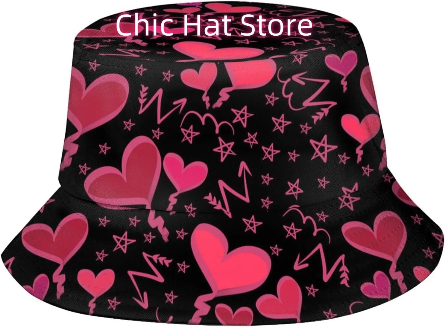 Valentine's Day Hearts Print Bucket Hat Summer Travel Fisherman Cap Cute Sun Hats for Men Women Teens
Valentine's Day Hearts Print Bucket Hat Summer Travel Fisherman Cap Cute Sun Hats for Men Women Teens