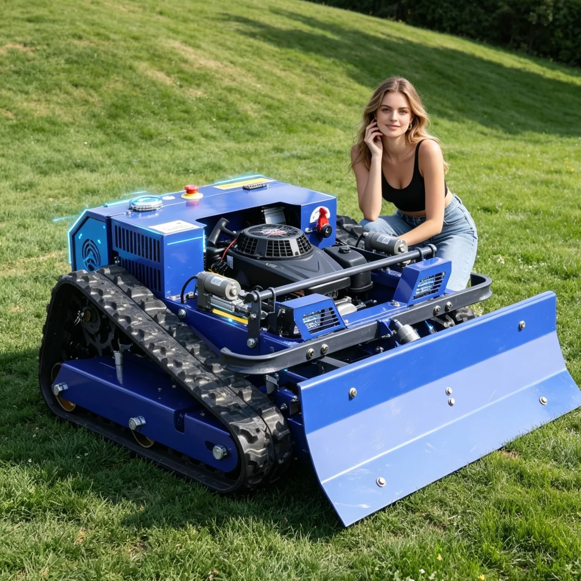 Customized Remote Control Lawn Mower Rubber Track Wear Resistant Structure remote control lawn mower...
Customized Remote Control Lawn Mower Rubber Track Wear Resistant Structure remote control lawn mower...
